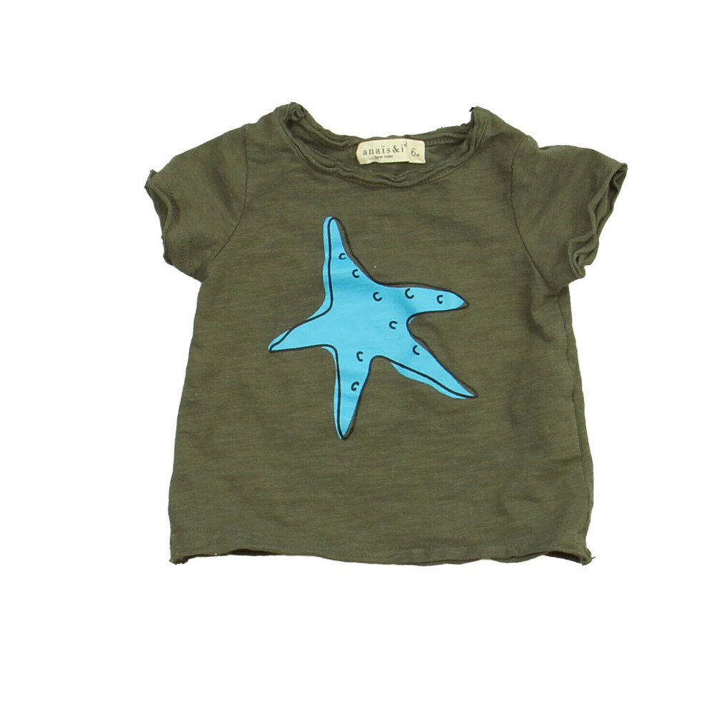 Anais & I Boys Gray | Blue Starfish T-Shirt size: 6 Months
